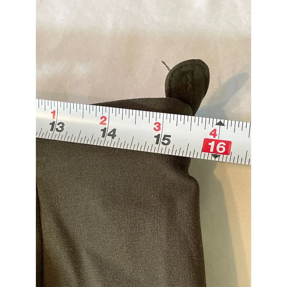 Vintage East 5th 1980 Womens Straight Leg Slacks Pants SIZE 14P Black Career NEW